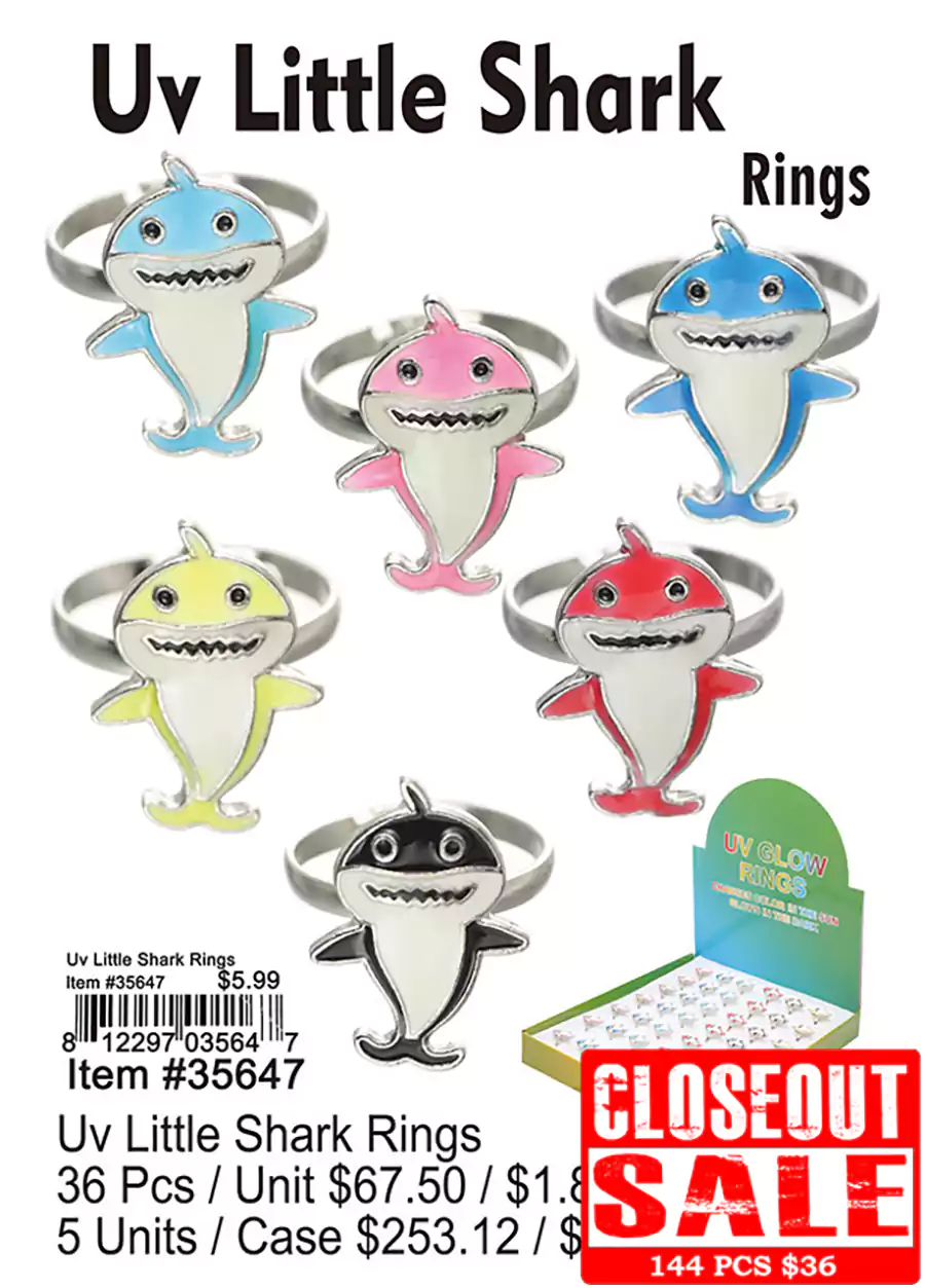 UV Little Shark Rings (CL)